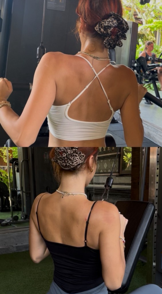 Postural training back and shoulder engagement