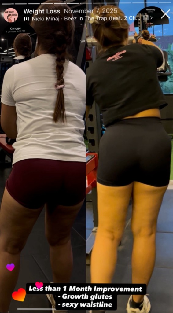 Weight loss and toning transformation